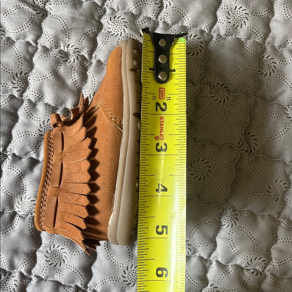 Carter's Brown Fringe Kids Shoes - Picture 6 of 7
